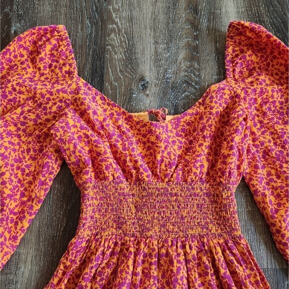 Peony Swimwear Gathered Midi Dress in Garden Party Size 6 US XS NWT - Picture 8 of 14